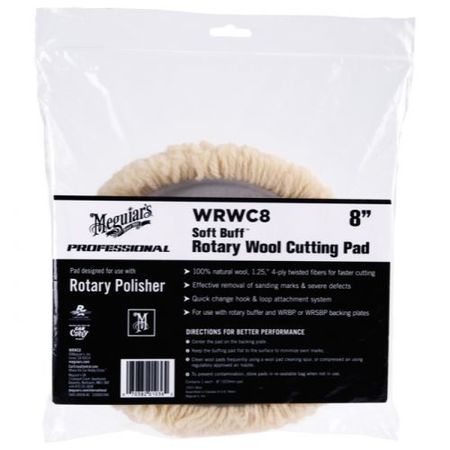 MEGUIARS PAD WOOL CUTTING 8" MGWRWC8